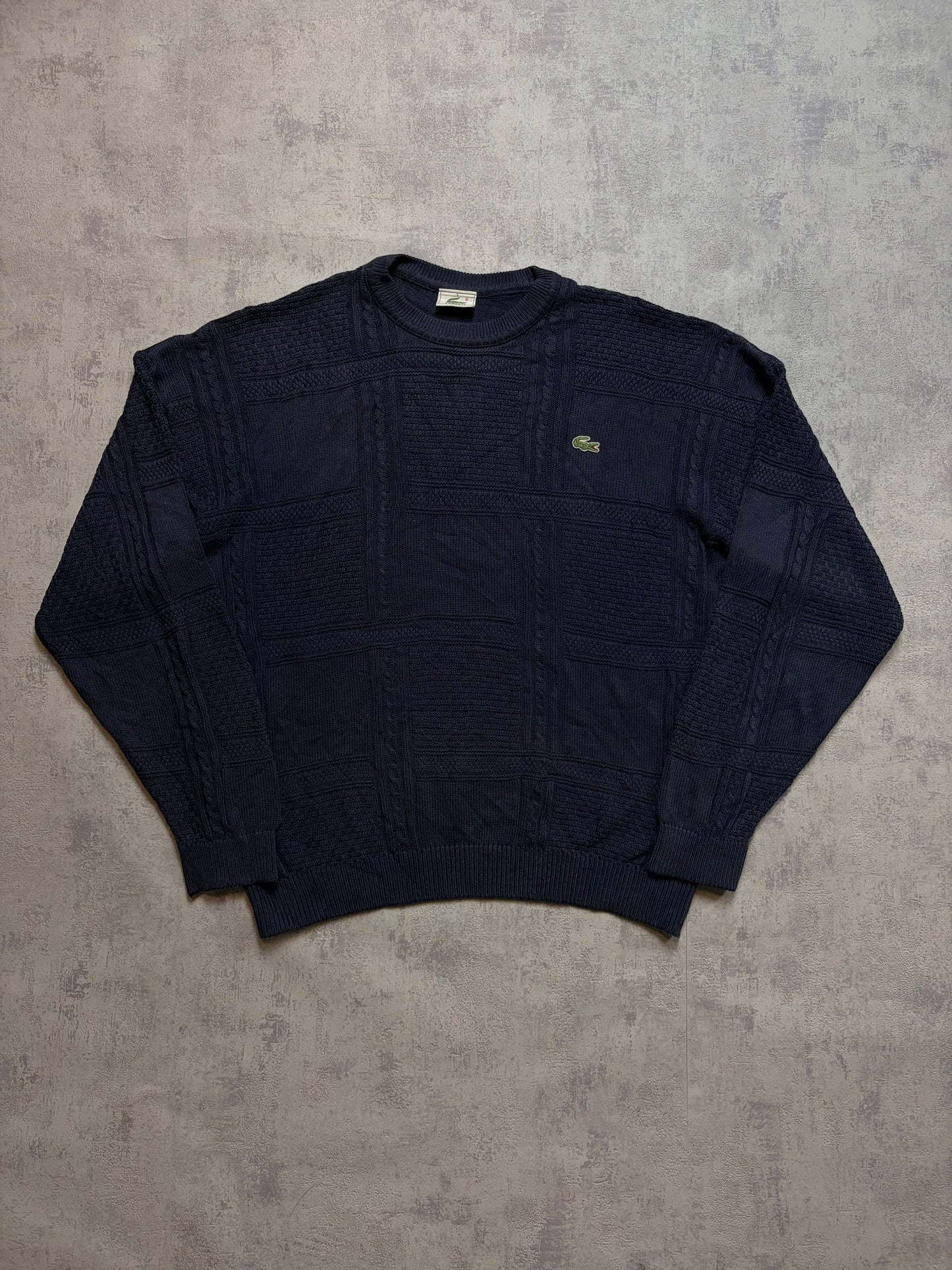 Vintage 2000s Lacoste Sweater Cable Knitwear (L/XL)