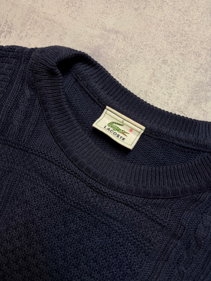 Vintage 2000s Lacoste Sweater Cable Knitwear (L/XL)