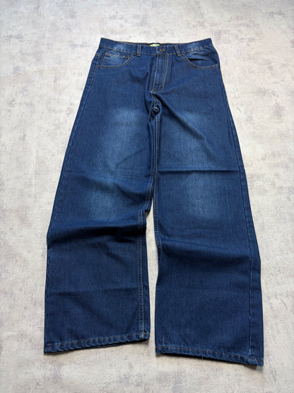Vintage Japanese Style Baggy Straight Denim Jeans (M/L - W34)