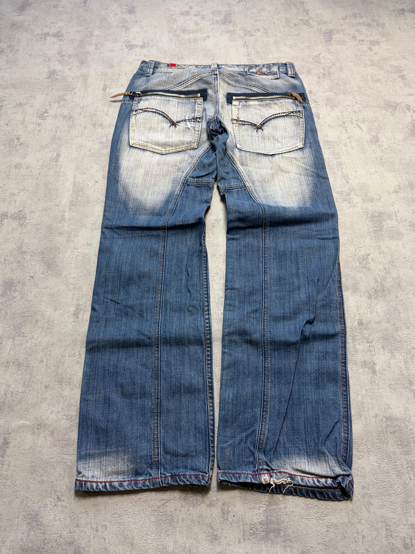 Vintage Japanese Style Straight Denim Jeans (M - W33)