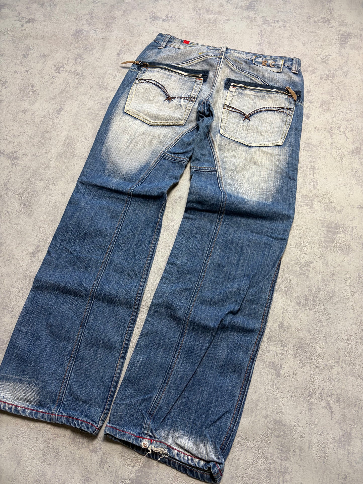 Vintage Japanese Style Straight Denim Jeans (M - W33)