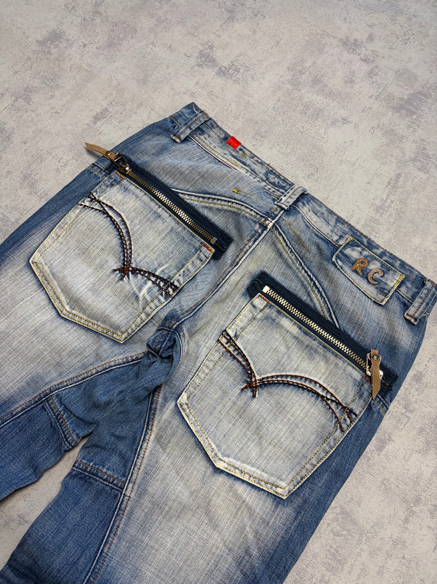 Vintage Japanese Style Straight Denim Jeans (M - W33)