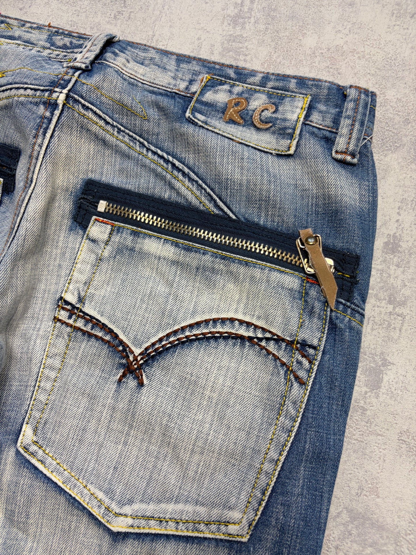 Vintage Japanese Style Straight Denim Jeans (M - W33)