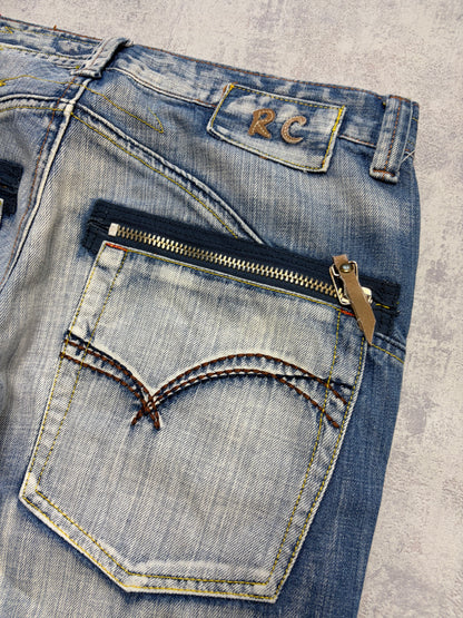 Vintage Japanese Style Straight Denim Jeans (M - W33)