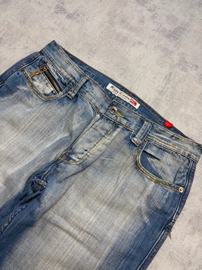 Vintage Japanese Style Straight Denim Jeans (M - W33)