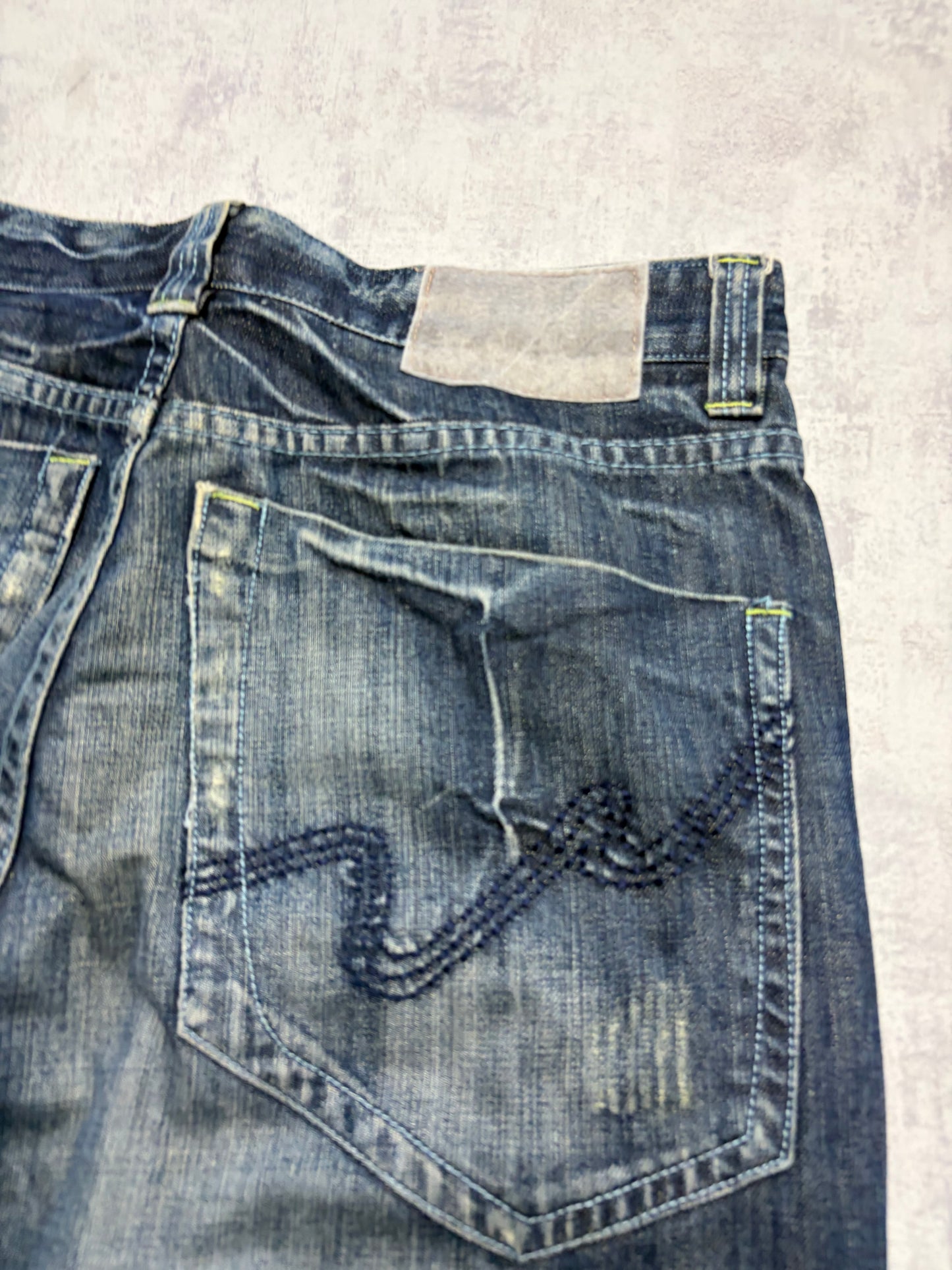 Vintage Japanese Style Straight Denim Jeans (S/M - W34)