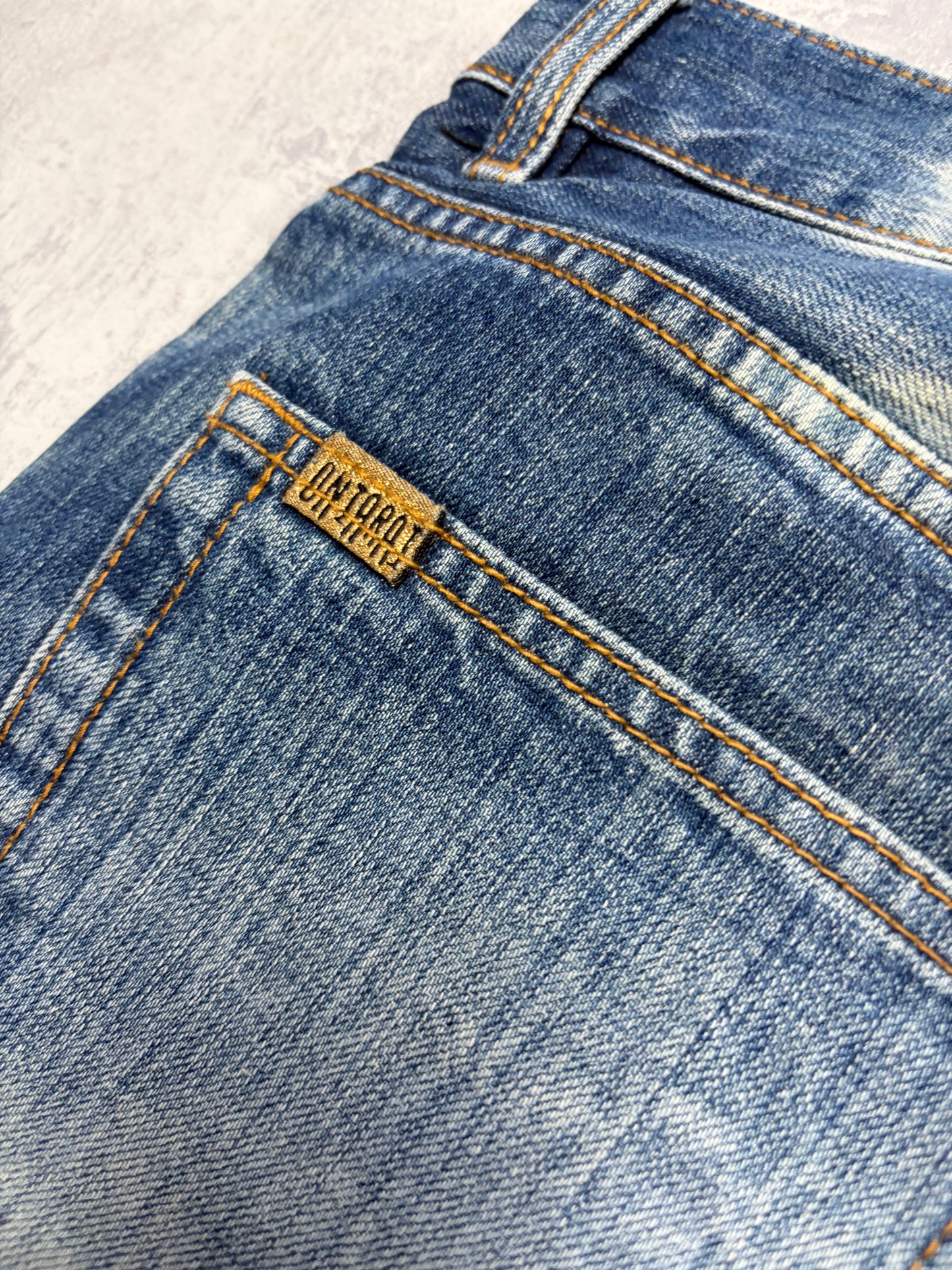 Vintage Japanese Style Straight Denim Jeans (S - W31)