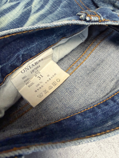 Vintage Japanese Style Straight Denim Jeans (S - W31)
