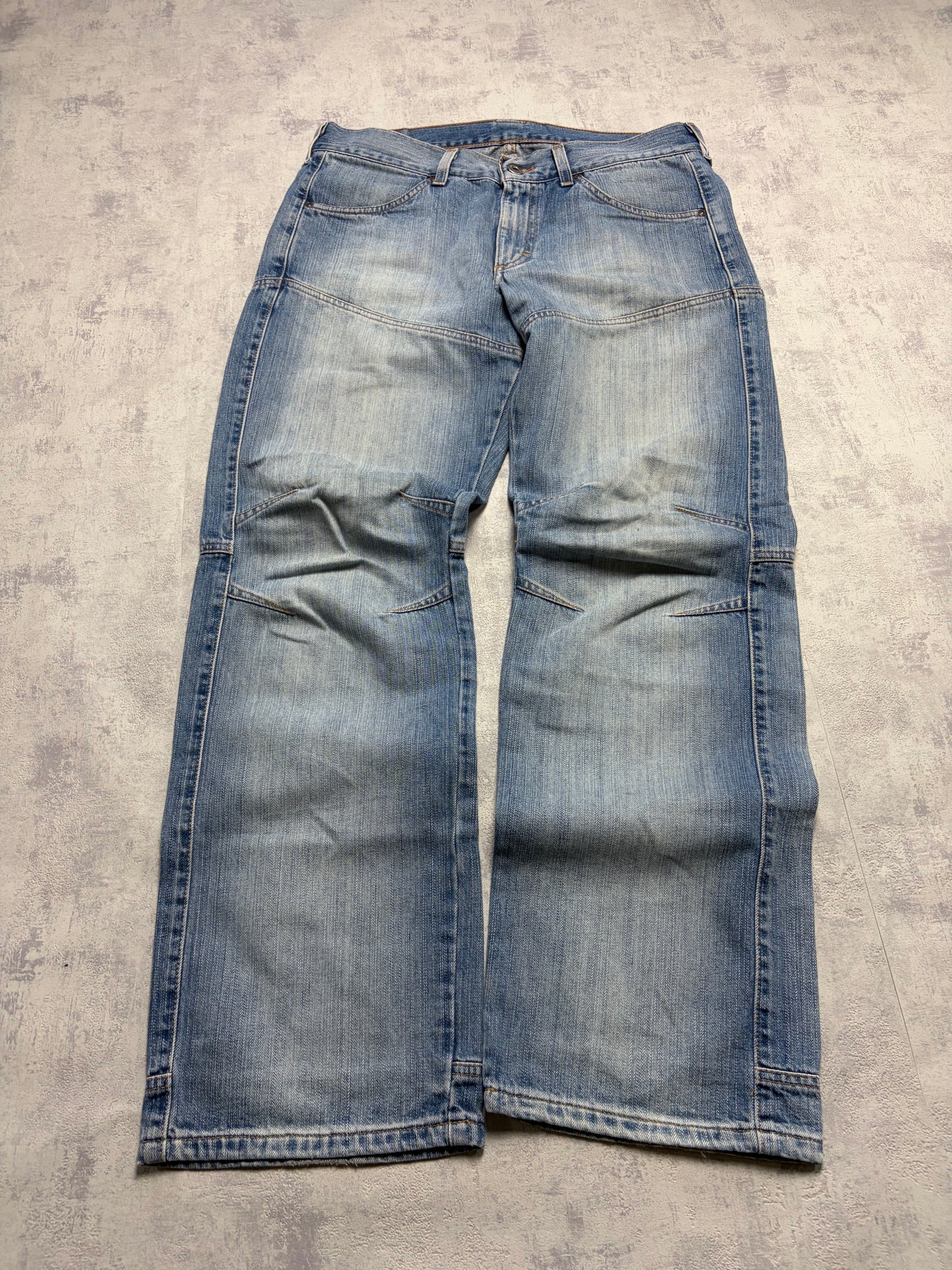 Vintage Japanese Style Mustang Straight Denim Jeans (S - W33 L32)