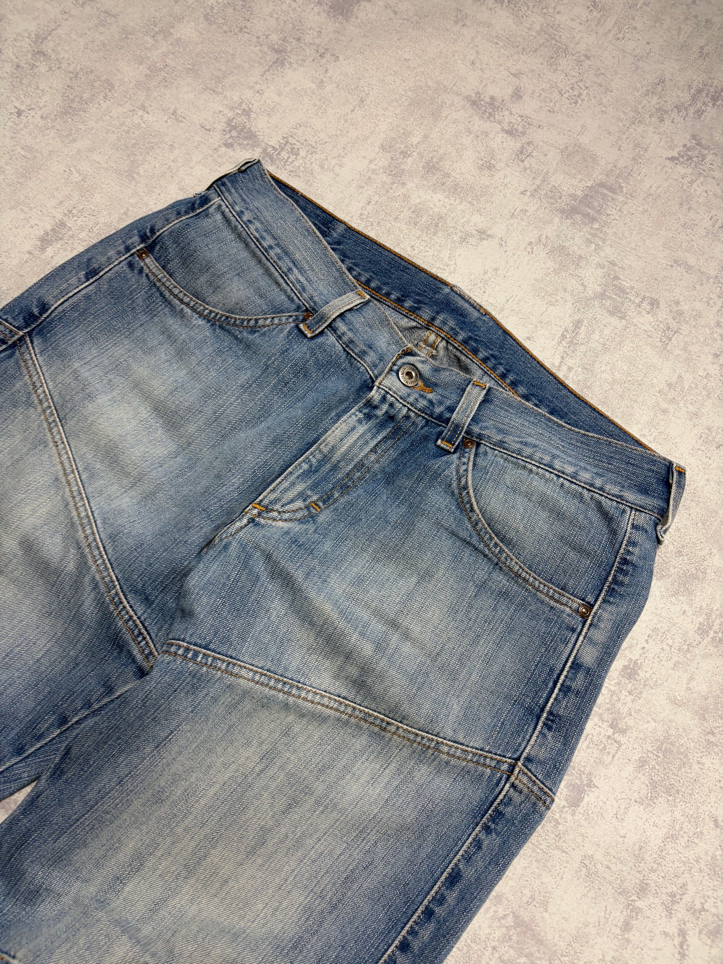 Vintage Japanese Style Mustang Straight Denim Jeans (S - W33 L32)