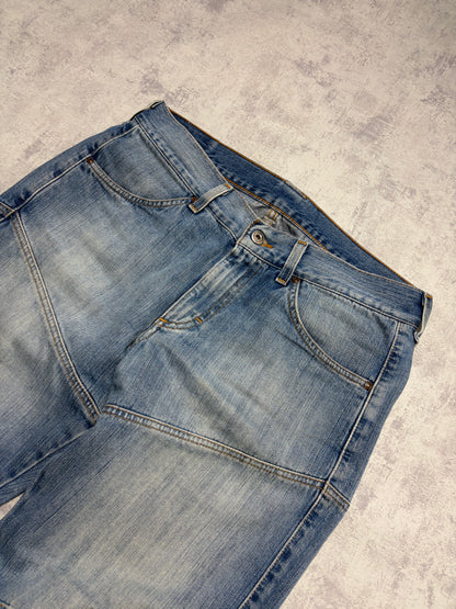 Vintage Japanese Style Mustang Straight Denim Jeans (S - W33 L32)