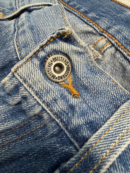 Vintage Japanese Style Mustang Straight Denim Jeans (S - W33 L32)
