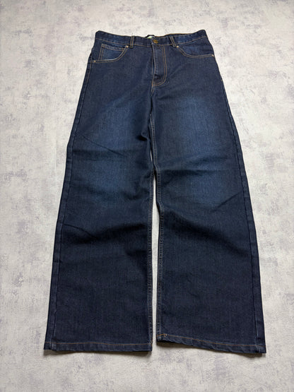 Vintage Japanese Style Baggy Straight Denim Jeans (L/XL - W36 L32)