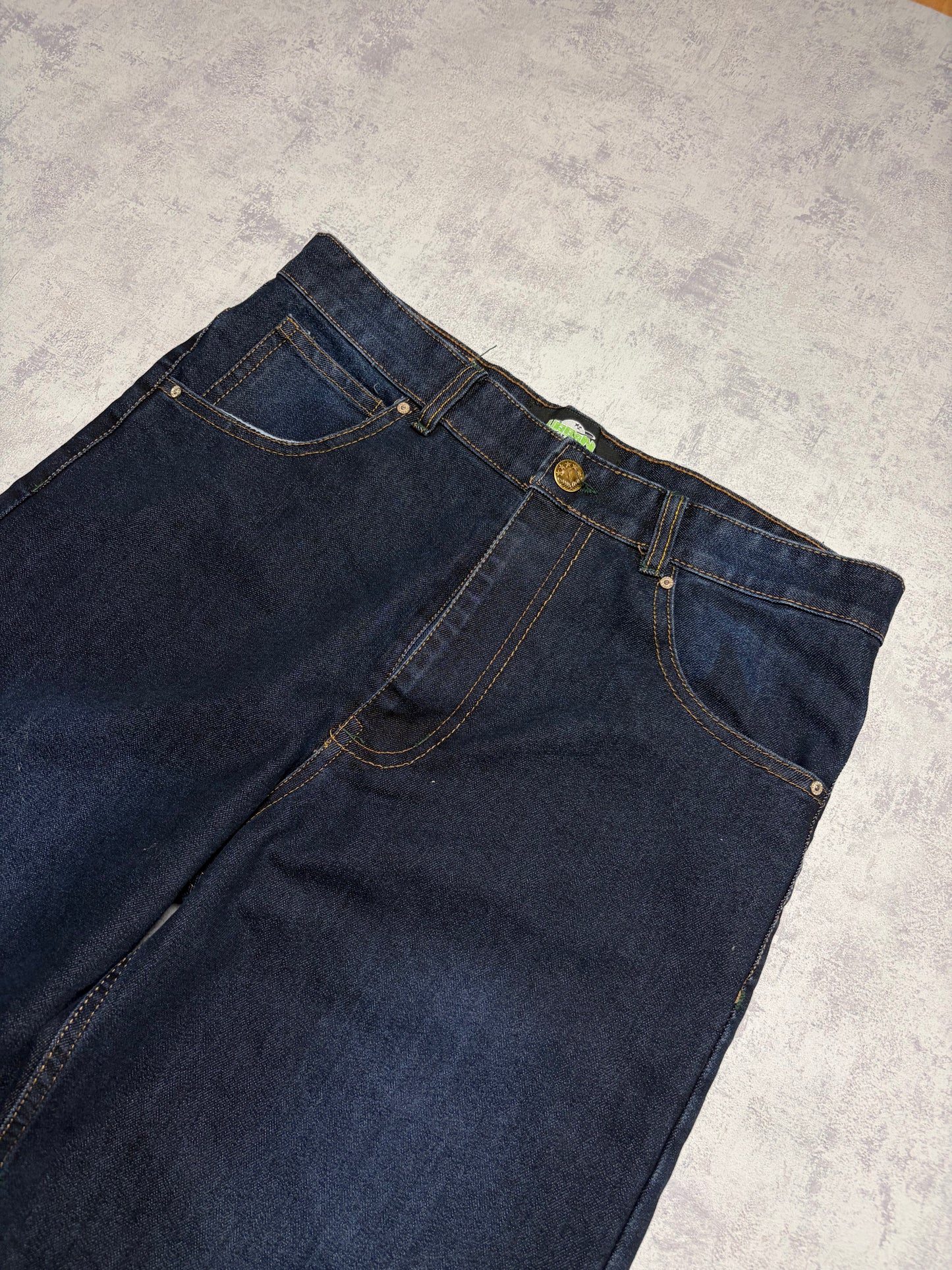 Vintage Japanese Style Baggy Straight Denim Jeans (L/XL - W36 L32)