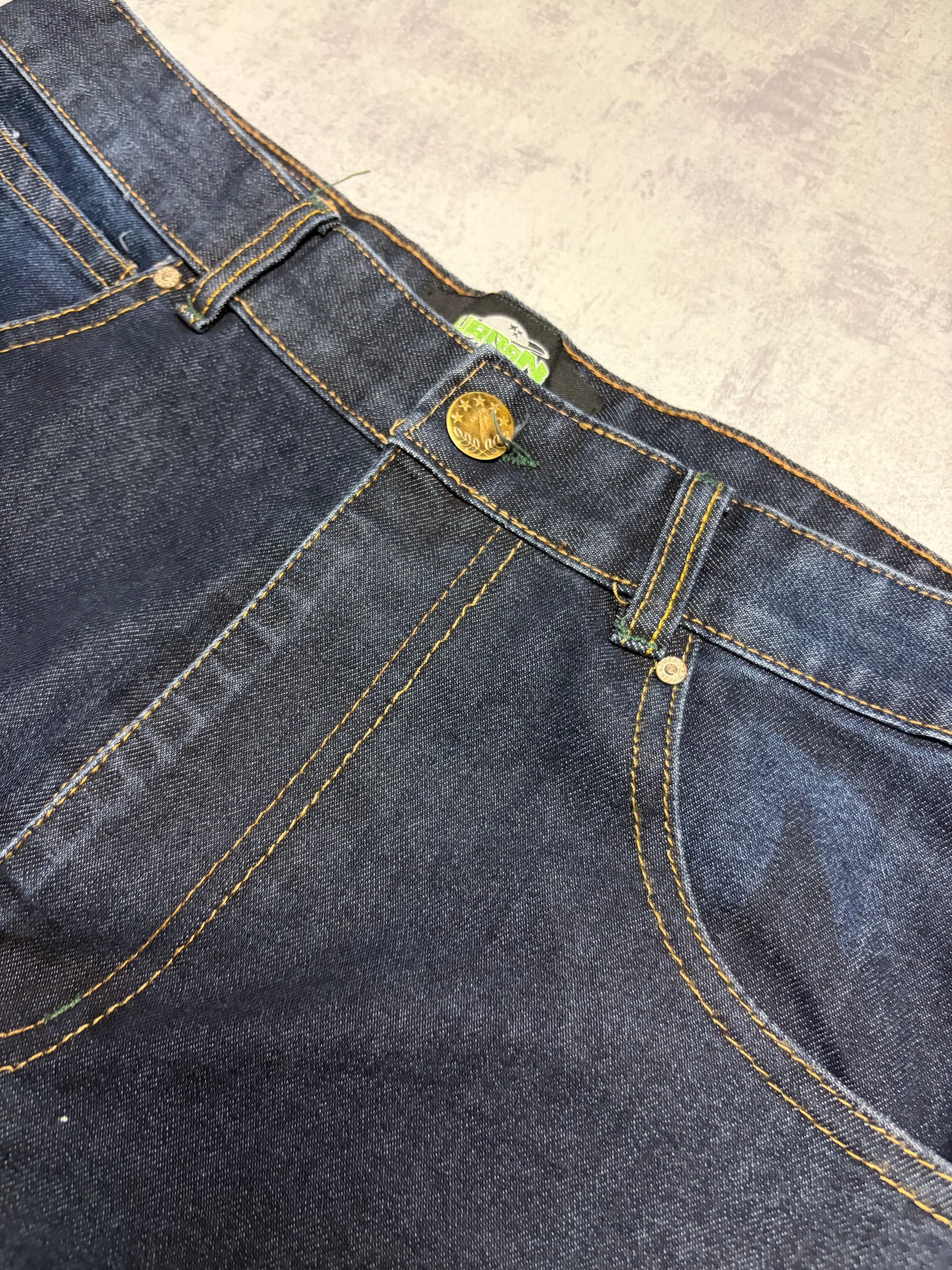 Vintage Japanese Style Baggy Straight Denim Jeans (L/XL - W36 L32)