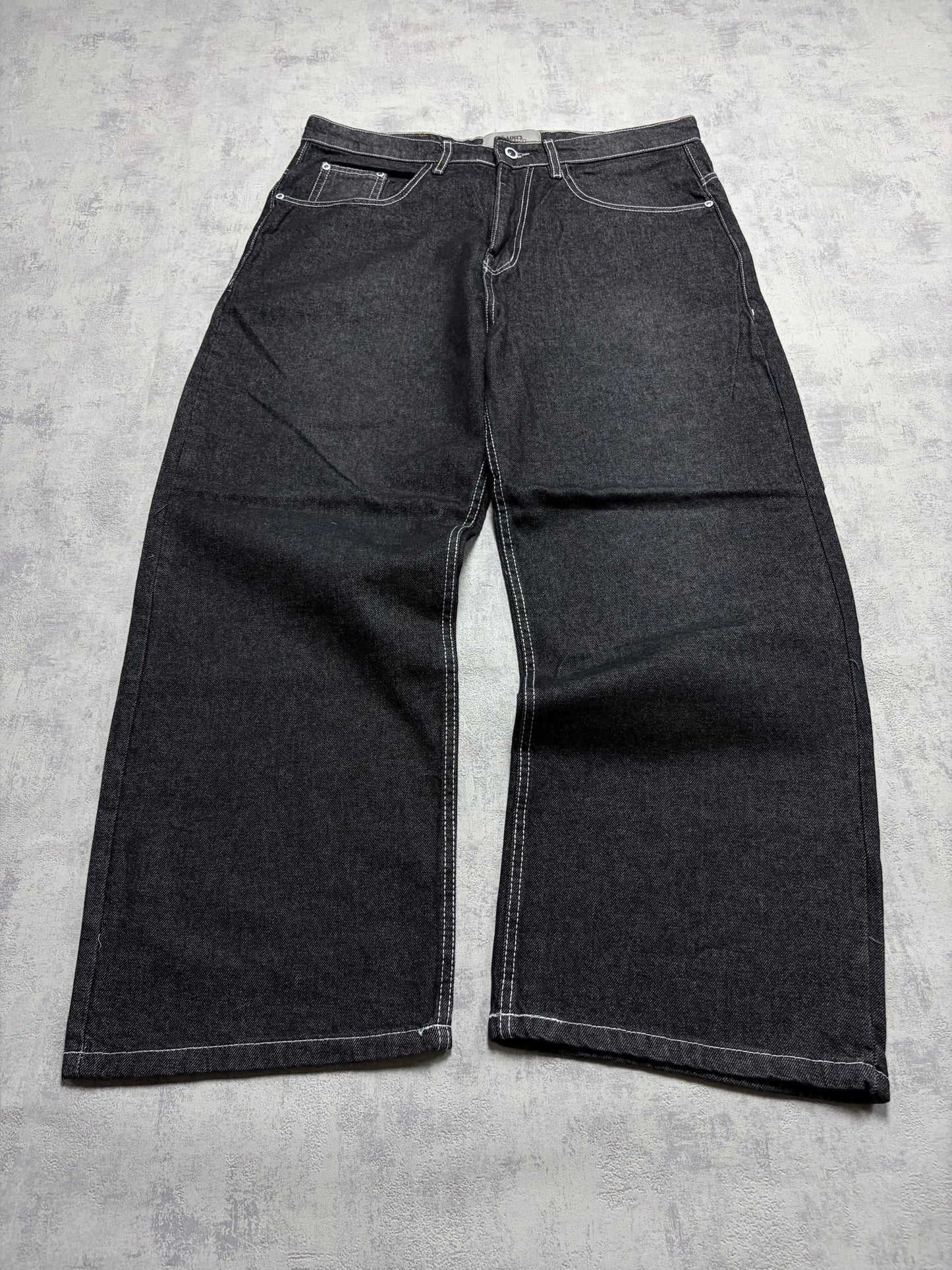 Vintage Japanese Style Baggy Straight Denim Jeans (L - W34)