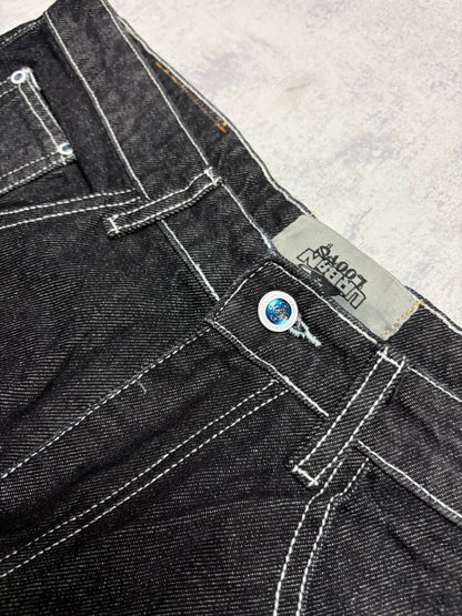 Vintage Japanese Style Baggy Straight Denim Jeans (L - W34)