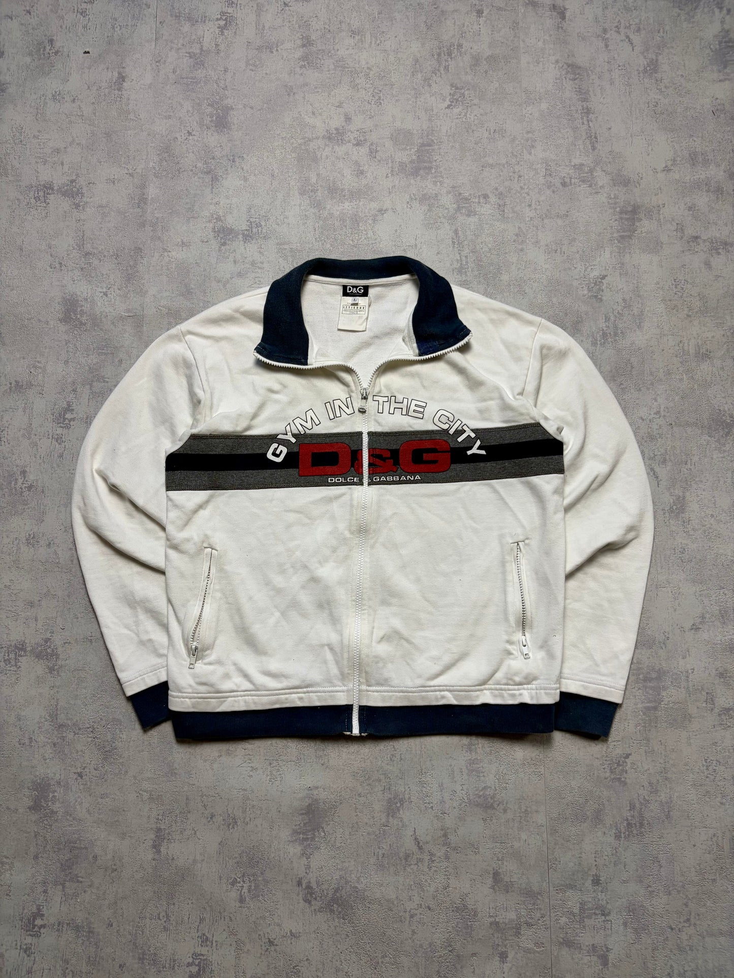 Vintage 2000s Dolce & Gabbana Zipper Pullover Zip Jacke (L)