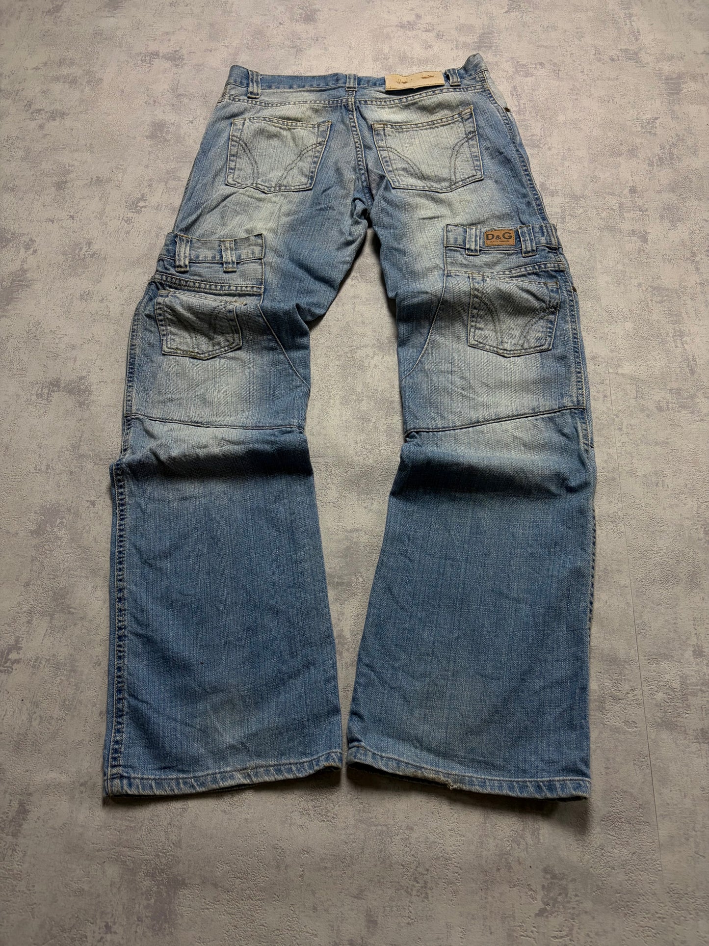 Vintage D&G Dolce & Gabbana Jeans Straight Fit Print (M)