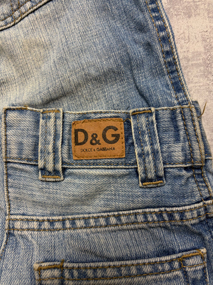 Vintage D&G Dolce & Gabbana Jeans Straight Fit Print (M)