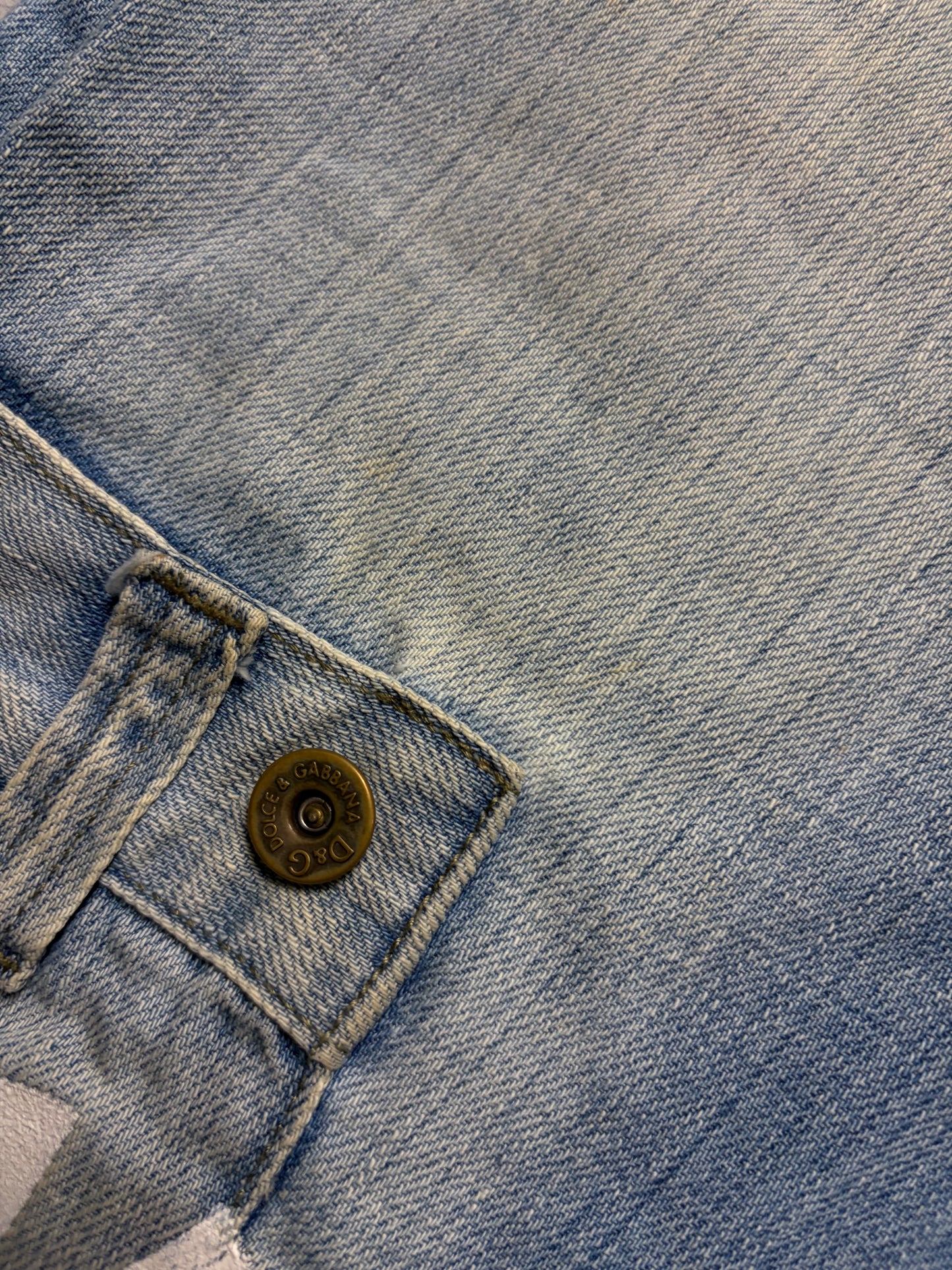 Vintage D&G Dolce & Gabbana Jeans Straight Fit Print (M)