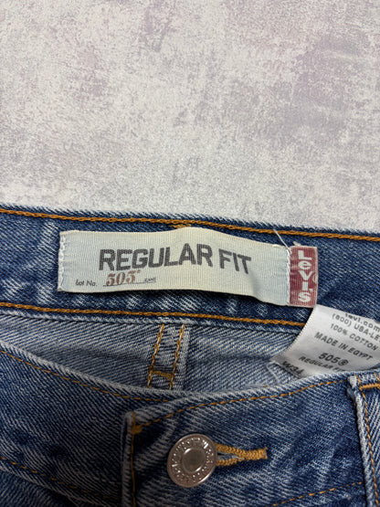 Straight Fit Levis 505 Jeans Denim (M - W34 L29)