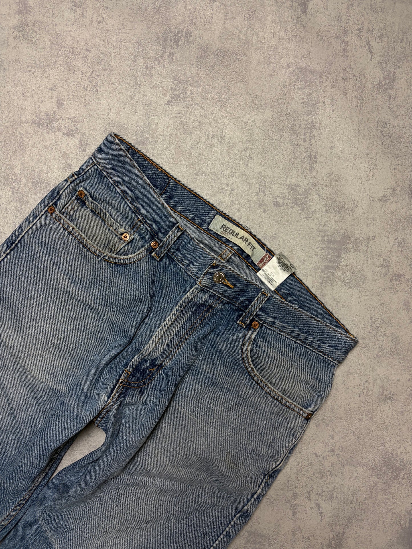 Straight Fit Levis 505 Jeans Denim (M - W34 L29)
