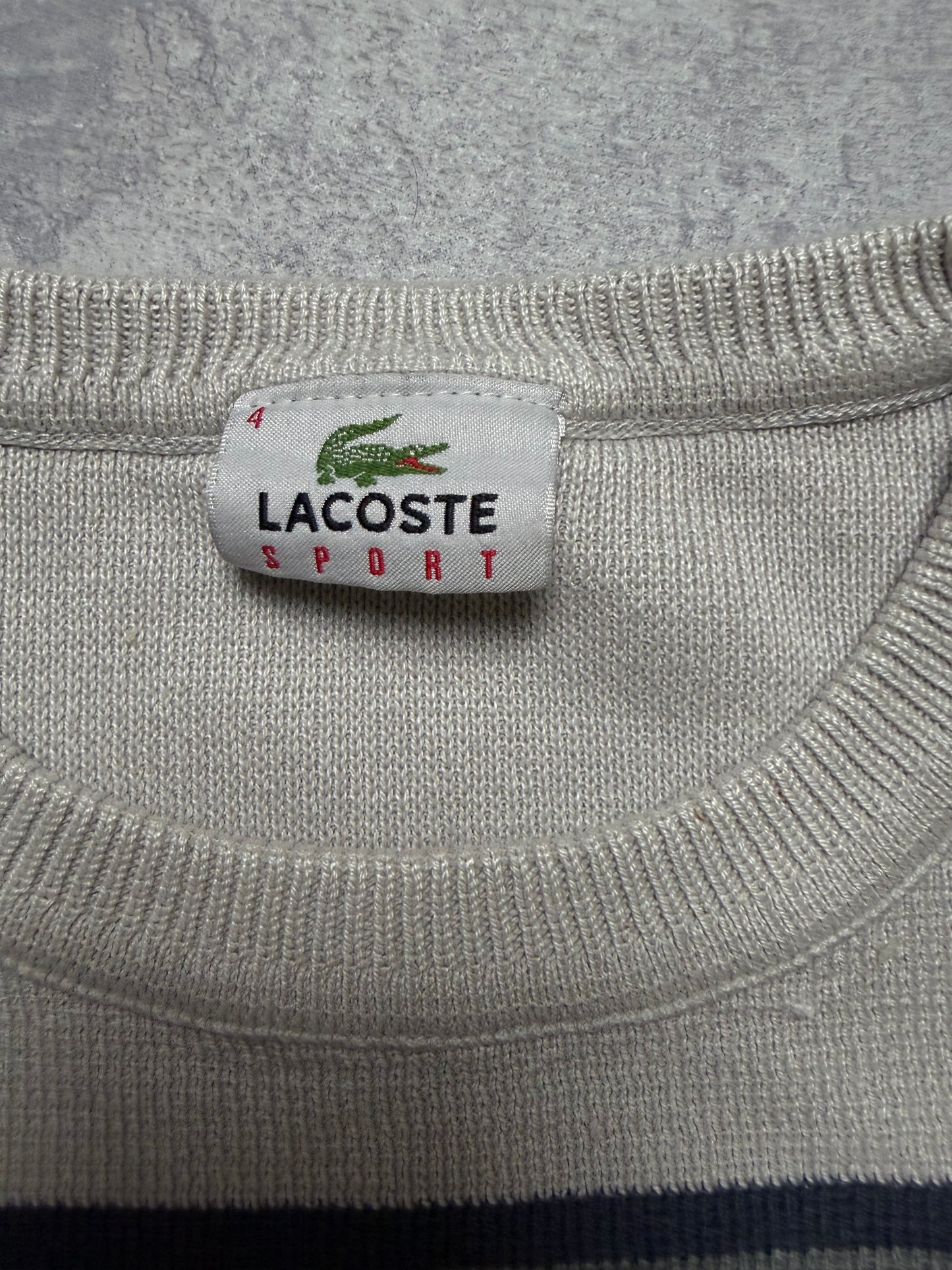Vintage 2000s Lacoste Sweater with Stripes (S)