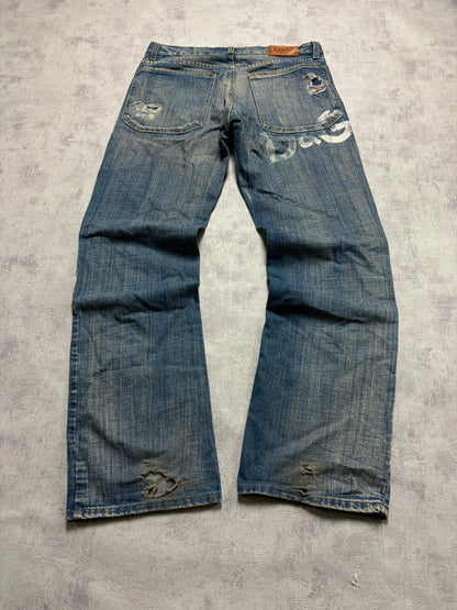 Vintage D&G Dolce & Gabbana Jeans Straight Fit Print (M)