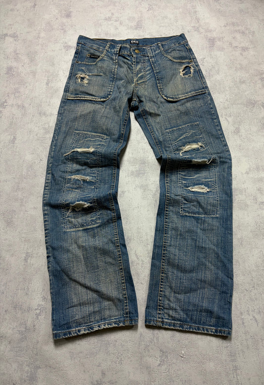 Vintage D&G Dolce & Gabbana Jeans Straight Fit Print (M)